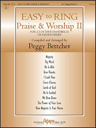 Easy to Ring Praise and Worship II Handbell sheet music cover Thumbnail